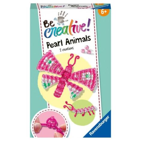 Ravensburger - Be Creative Set mini de creatie din perle fluture si larva - poza 3