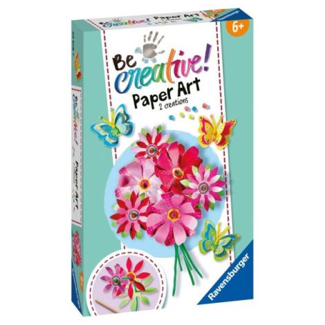 Ravensburger - Be Creative Set mini de creatie flori si fluturi din hartie - poza 2