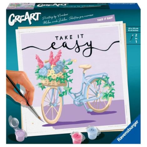 Ravensburger - CreArt pictura pe numere pentru adulti bicicleta Take it easy - poza 1