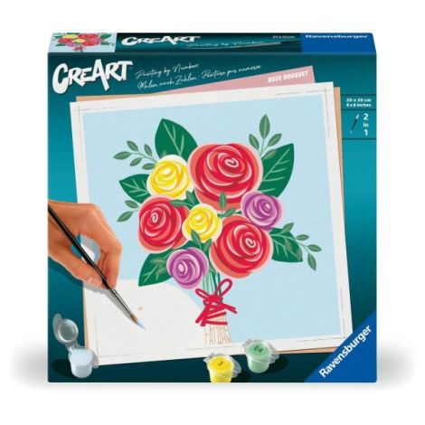Ravensburger - CreArt pictura pe numere pentru adulti buchet de trandafiri - poza 1