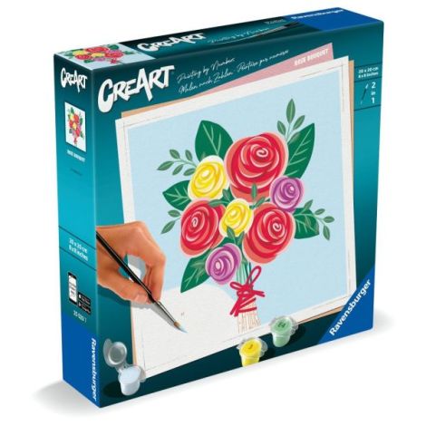 Ravensburger - CreArt pictura pe numere pentru adulti buchet de trandafiri - poza 2