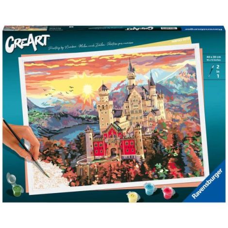 Ravensburger - CreArt pictura pe numere pentru adulti castel de basm - poza 1