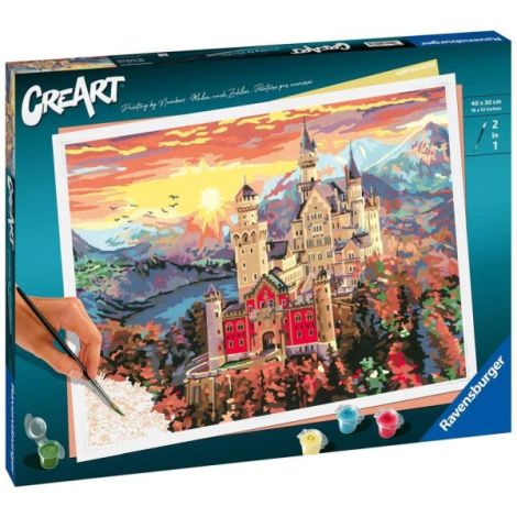 Ravensburger - CreArt pictura pe numere pentru adulti castel de basm - poza 2