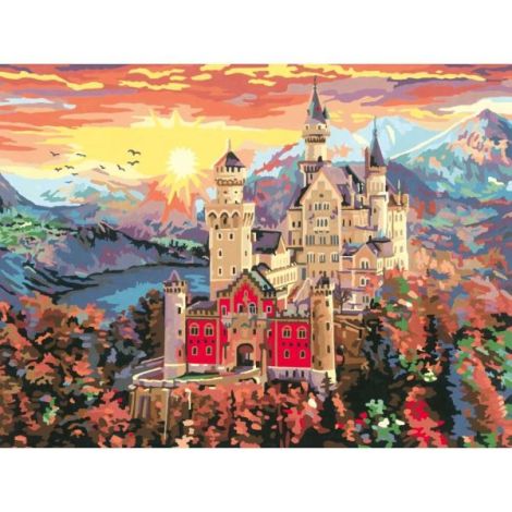 Ravensburger - CreArt pictura pe numere pentru adulti castel de basm - poza 3