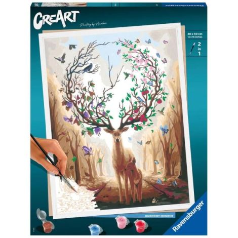 Ravensburger - CreArt pictura pe numere pentru adulti cerb magic - poza 1