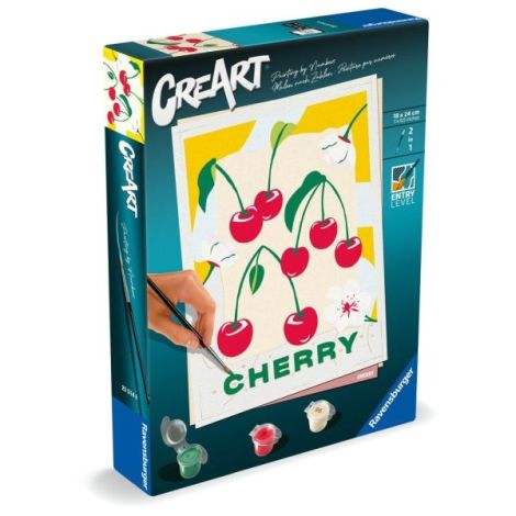 Ravensburger - CreArt pictura pe numere pentru adulti cirese - poza 2