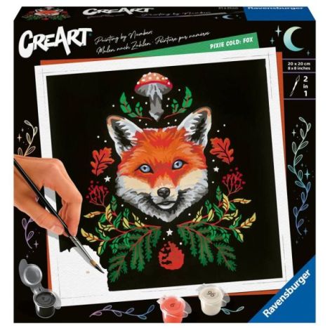 Ravensburger - CreArt pictura pe numere pentru adulti editie Pixie Cold vulpe - poza 1