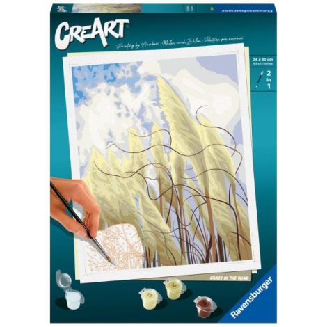 Ravensburger - CreArt pictura pe numere pentru adulti iarba in vant - poza 1