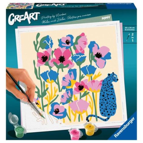 Ravensburger - CreArt pictura pe numere pentru adulti maci colorati - poza 1