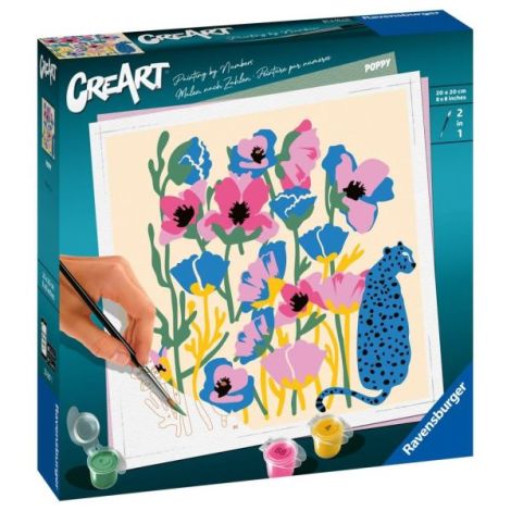 Ravensburger - CreArt pictura pe numere pentru adulti maci colorati - poza 2