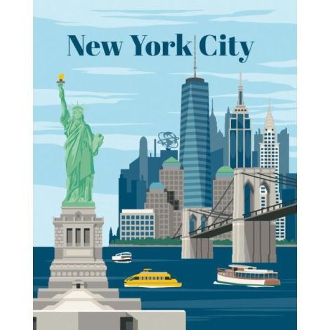 Ravensburger - CreArt pictura pe numere pentru adulti New York plin de culoare - poza 3