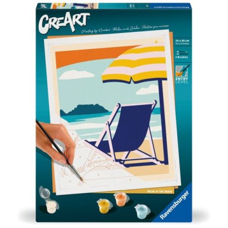 Ravensburger - CreArt pictura pe numere pentru adulti relaxare la plaja - poza 1