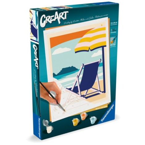 Ravensburger - CreArt pictura pe numere pentru adulti relaxare la plaja - poza 2