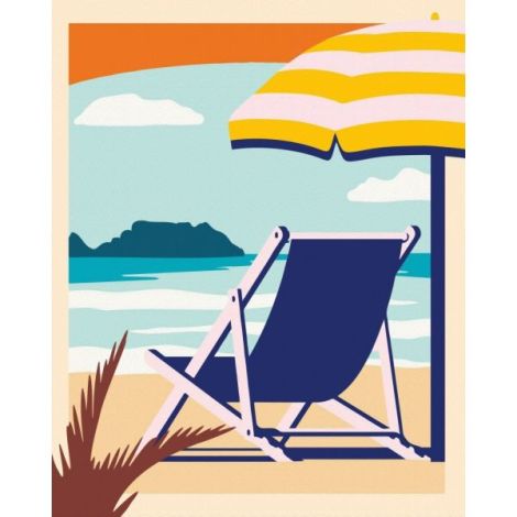 Ravensburger - CreArt pictura pe numere pentru adulti relaxare la plaja - poza 3