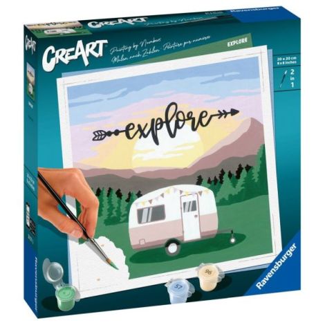 Ravensburger - CreArt pictura pe numere pentru adulti rulota Explore - poza 2
