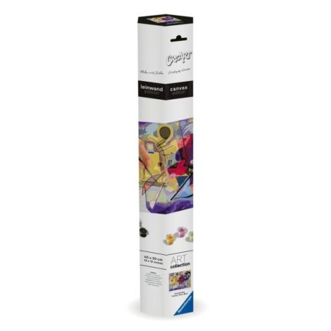 Ravensburger - CreArt pictura pe numere pentru adulti Tablou Canvas Kandinsky galben rosu albastru - poza 2