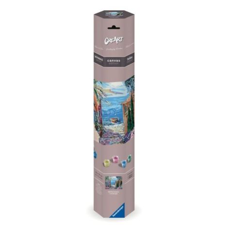 Ravensburger - CreArt pictura pe numere pentru adulti Tablou Canvas peisaj mediteranean - poza 1