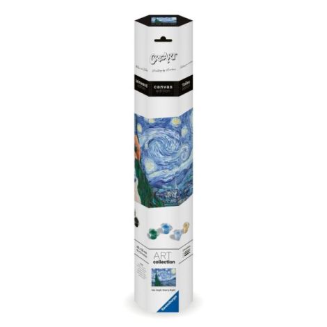 Ravensburger - CreArt pictura pe numere pentru adulti Tablou Canvas Van Gogh noapte instelata - poza 1