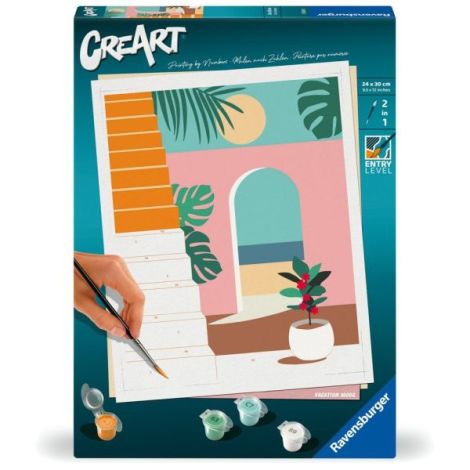 Ravensburger - CreArt pictura pe numere pentru adulti vibe de vacanta - poza 1