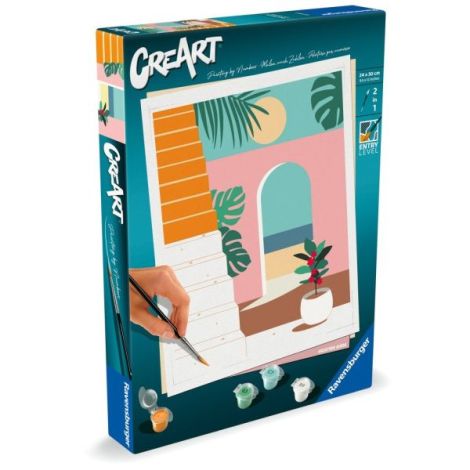 Ravensburger - CreArt pictura pe numere pentru adulti vibe de vacanta - poza 2