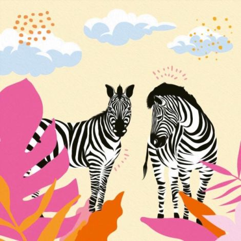 Ravensburger - CreArt pictura pe numere pentru adulti zebre - poza 3