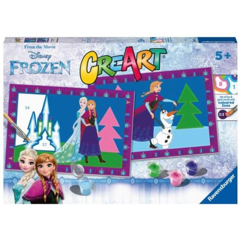 Ravensburger - CreArt pictura pe numere pentru copii 2 sabloane Disney Frozen - poza 1