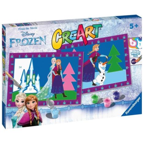 Ravensburger - CreArt pictura pe numere pentru copii 2 sabloane Disney Frozen - poza 2