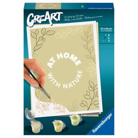Ravensburger - CreArt pictura pe numere pentru copii At home with nature - poza 1