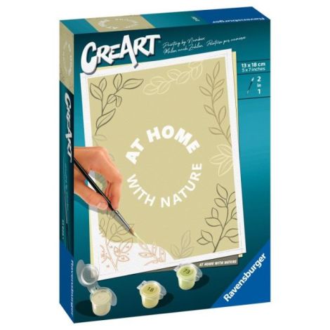 Ravensburger - CreArt pictura pe numere pentru copii At home with nature - poza 2