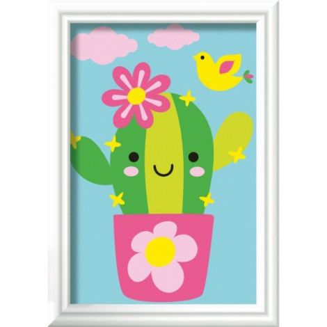 Ravensburger - CreArt pictura pe numere pentru copii cactus in ghiveci - poza 3