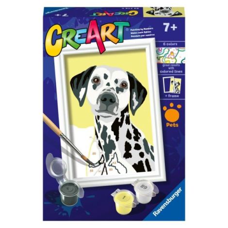 Ravensburger - CreArt pictura pe numere pentru copii caine dalmatian - poza 1