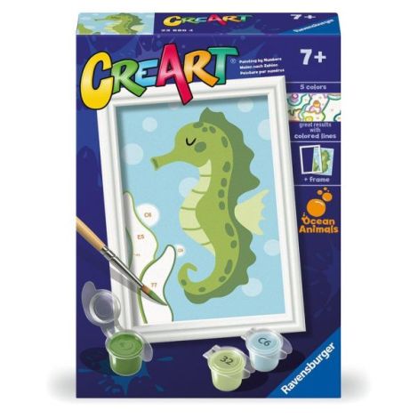 Ravensburger - CreArt pictura pe numere pentru copii calut de mare prietenos - poza 1