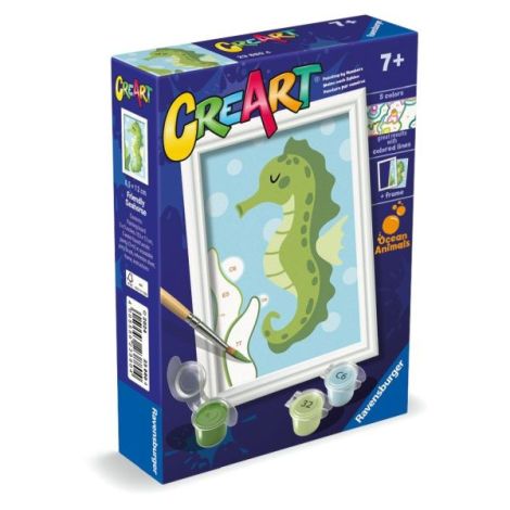 Ravensburger - CreArt pictura pe numere pentru copii calut de mare prietenos - poza 2