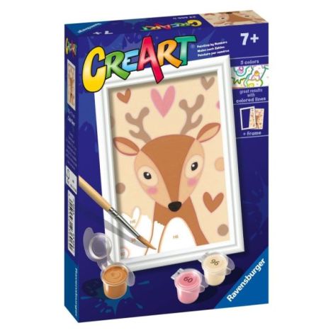 Ravensburger - CreArt pictura pe numere pentru copii cerb dragut - poza 2