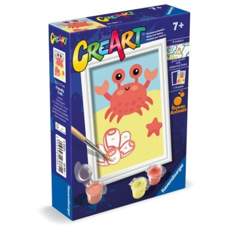 Ravensburger - CreArt pictura pe numere pentru copii crab prietenos - poza 2