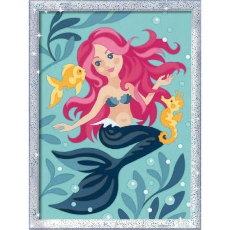Ravensburger - CreArt pictura pe numere pentru copii cu sclipici sirena - poza 3
