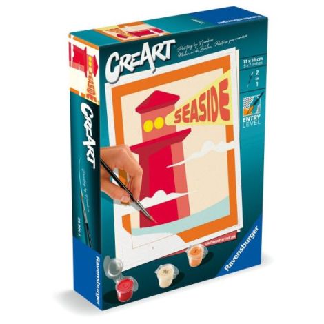 Ravensburger - CreArt pictura pe numere pentru copii far pe plaja - poza 2