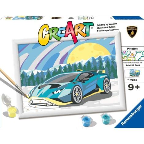 Ravensburger - CreArt pictura pe numere pentru copii Lamborghini - poza 1