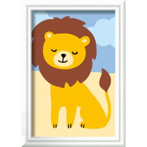 Ravensburger - CreArt pictura pe numere pentru copii leu salbatic - poza 3