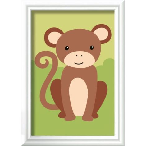 Ravensburger - CreArt pictura pe numere pentru copii maimuta salbatica - poza 3