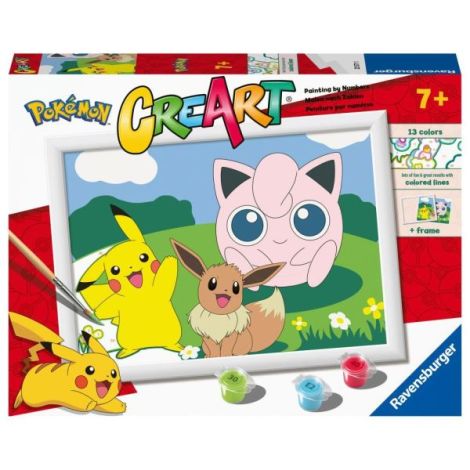 Ravensburger - CreArt pictura pe numere pentru copii personaje Pokemon - poza 1