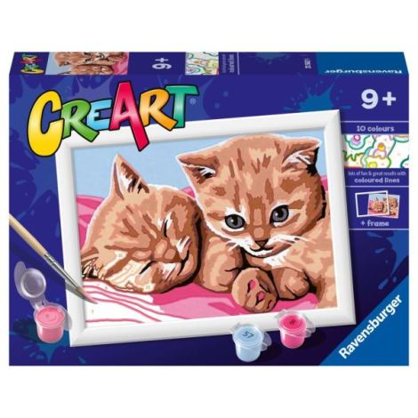 Ravensburger - CreArt pictura pe numere pentru copii pisicute prietene - poza 1
