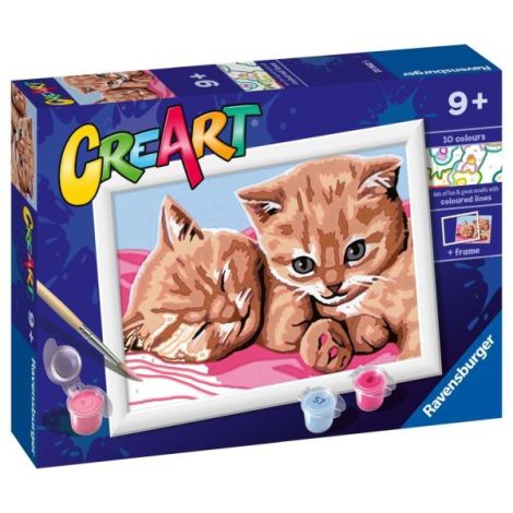 Ravensburger - CreArt pictura pe numere pentru copii pisicute prietene - poza 2