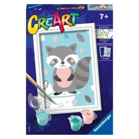 Ravensburger - CreArt pictura pe numere pentru copii raton dragalas - poza 1