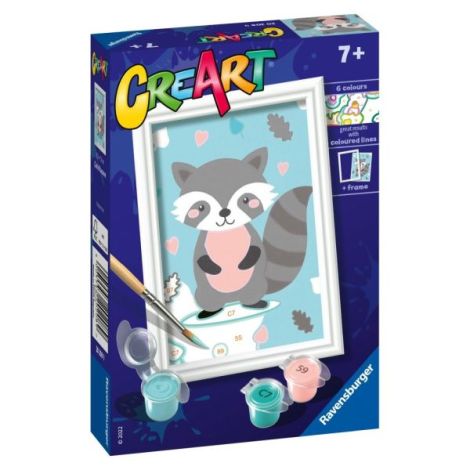 Ravensburger - CreArt pictura pe numere pentru copii raton dragalas - poza 2
