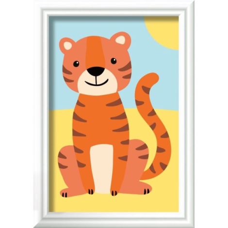 Ravensburger - CreArt pictura pe numere pentru copii tigru salbatic - poza 3