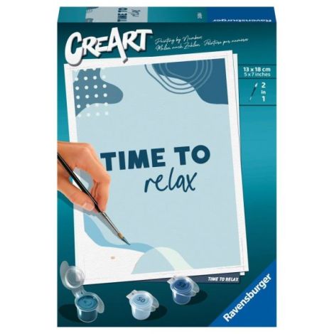 Ravensburger - CreArt pictura pe numere pentru copii Time to relax - poza 1