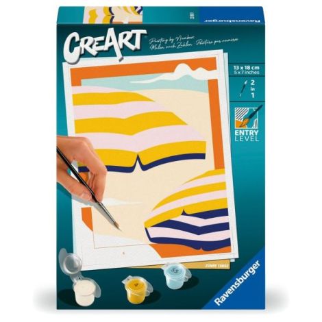 Ravensburger - CreArt pictura pe numere pentru copii timpuri insorite - poza 1