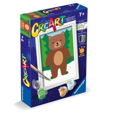 Ravensburger - CreArt pictura pe numere pentru copii urs salbatic - poza 2