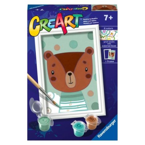Ravensburger - CreArt pictura pe numere pentru copii ursulet dragut - poza 1